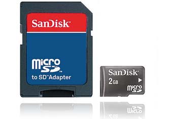 SanDisk microSD Card with TransFlsh Adapt